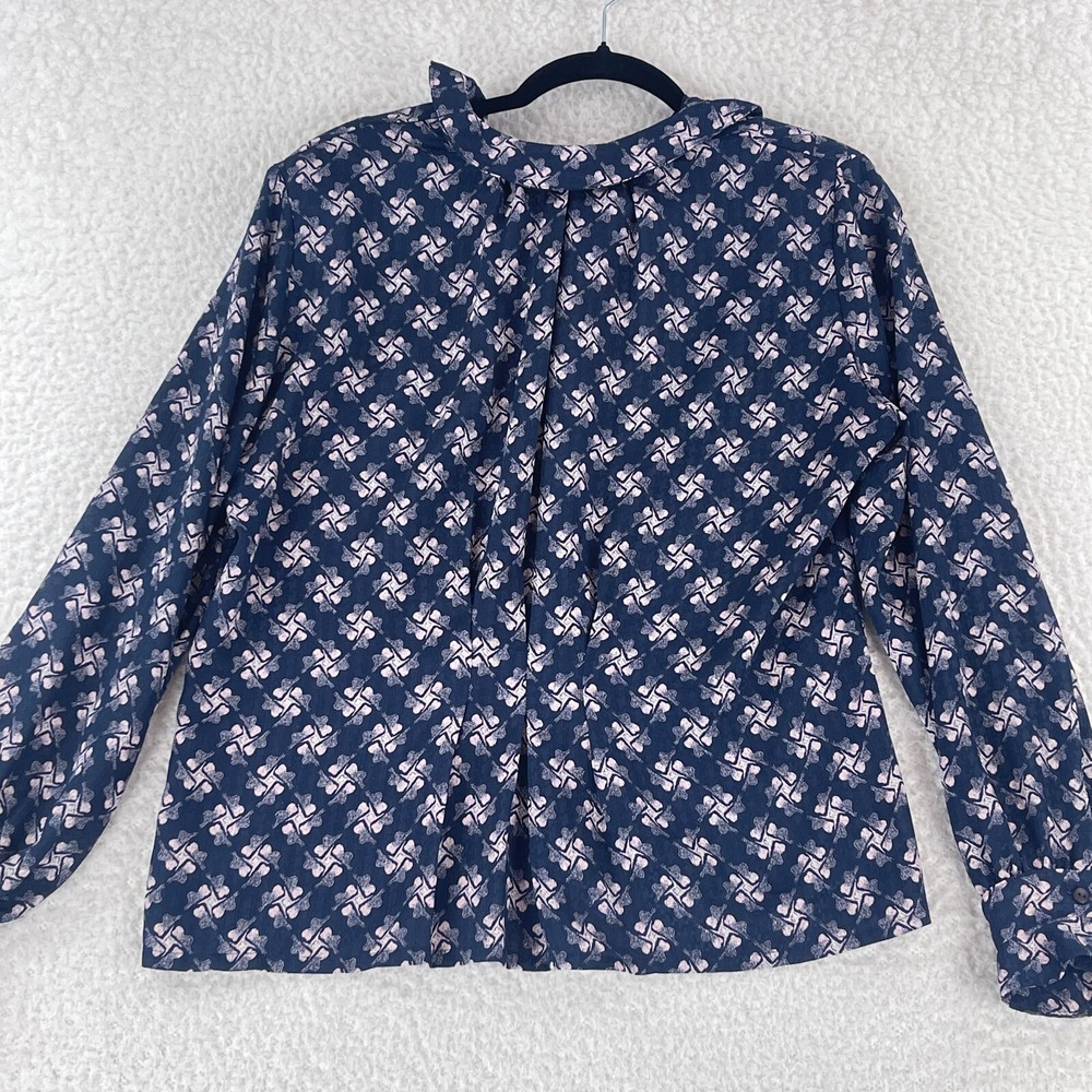 Vintage‎ Country Sophisticates by Pendleton Blue Floral Shirt Womens Size PM - Picture 3 of 16